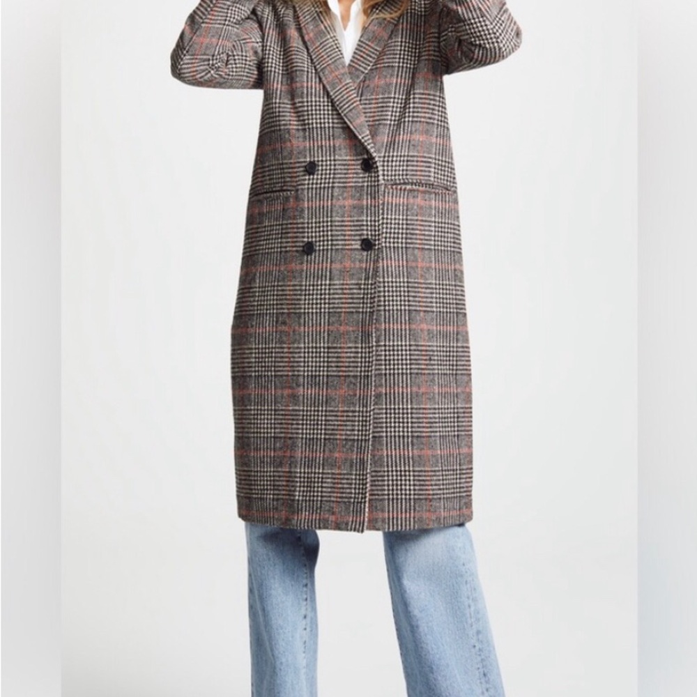 EUC Cupcakes and Cashmere Classic Plaid Coat Size L